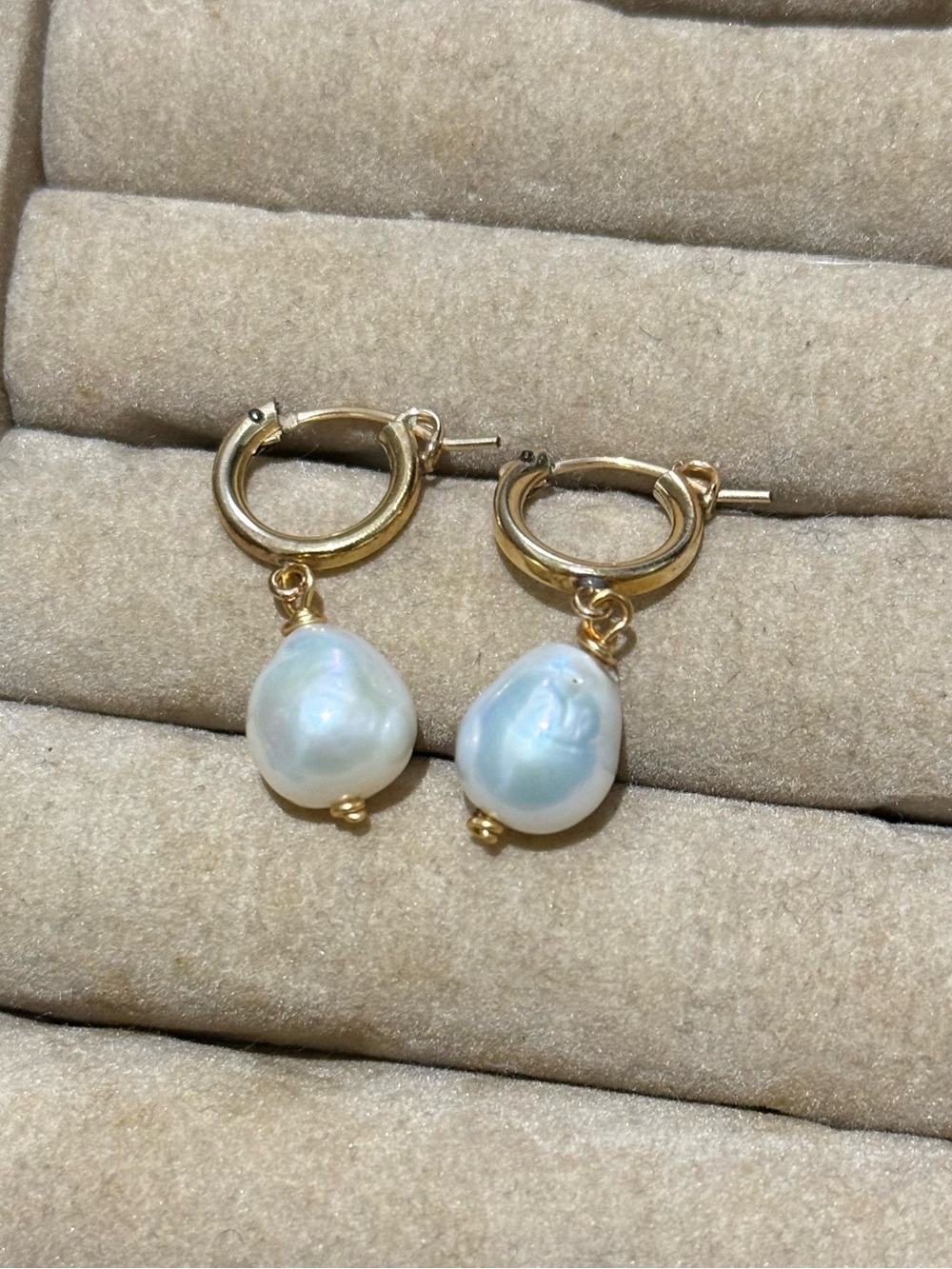 Brinker + Eliza Genuine pearl earrings